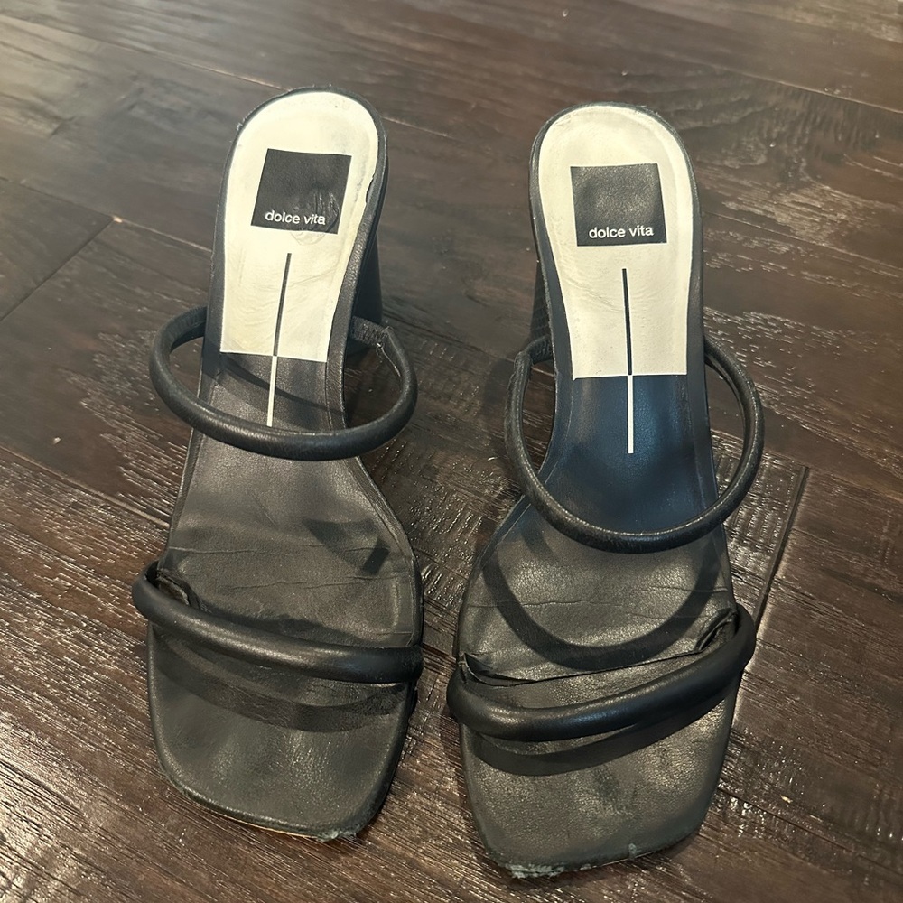 Dolce Vita Black Strappy Heels